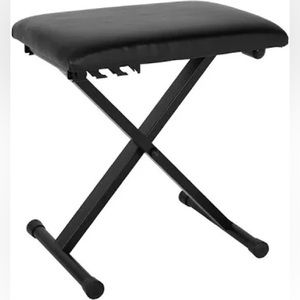 Black piano stool